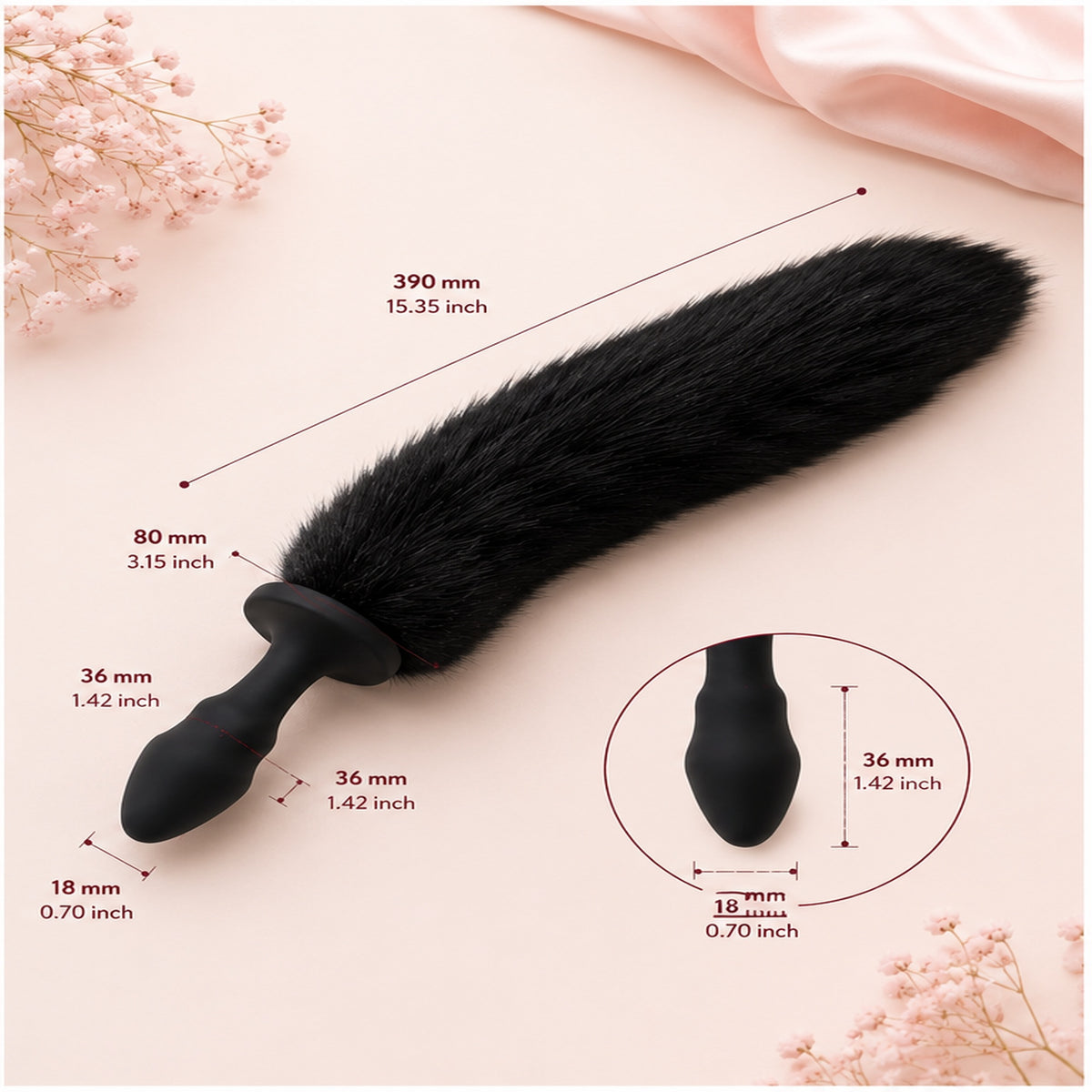 Plug Anal en Silicone avec Queue de Renard | LovaFox