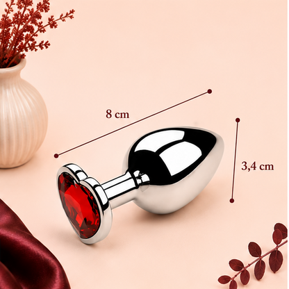 Plug Anal en Métal avec Diamant – 3 Tailles | LovaDiamond