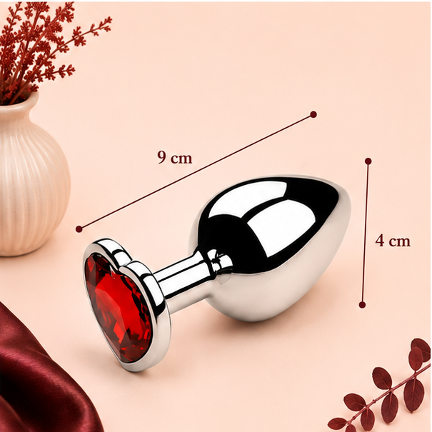 Plug Anal en Métal avec Diamant – 3 Tailles | LovaDiamond