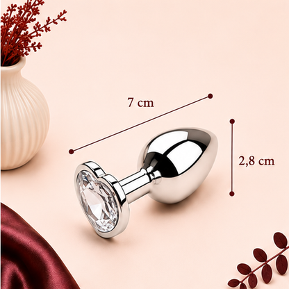 Plug Anal en Métal avec Diamant – 3 Tailles | LovaDiamond