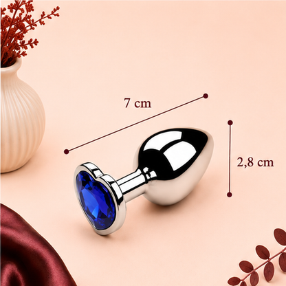 Plug Anal en Métal avec Diamant – 3 Tailles | LovaDiamond