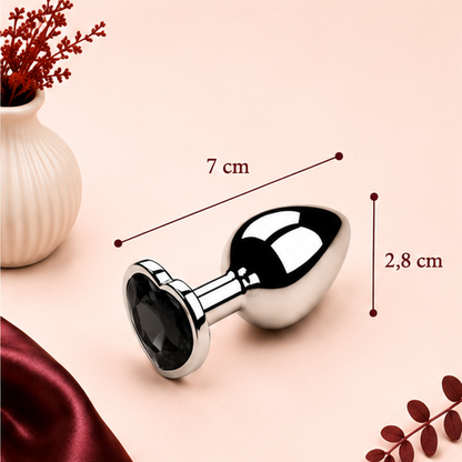 Plug Anal en Métal avec Diamant – 3 Tailles | LovaDiamond