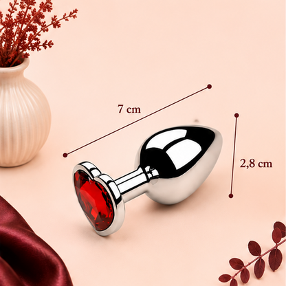 Plug Anal en Métal avec Diamant – 3 Tailles | LovaDiamond