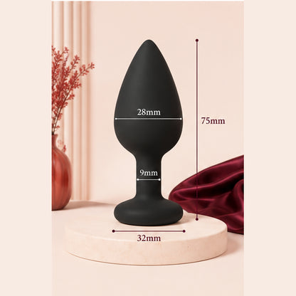 Plug Anal Vibrant en Silicone – 3 Tailles | LovaPulse Mini