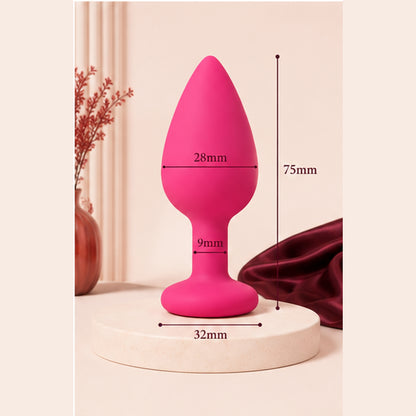 Plug Anal Vibrant en Silicone – 3 Tailles | LovaPulse Mini