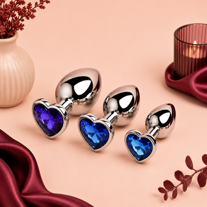 Plug Anal en Métal avec Diamant – 3 Tailles | LovaDiamond