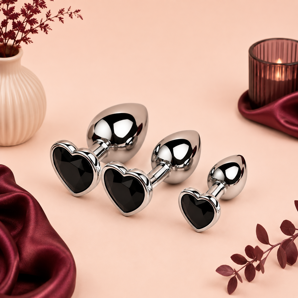 Plug Anal en Métal avec Diamant – 3 Tailles | LovaDiamond