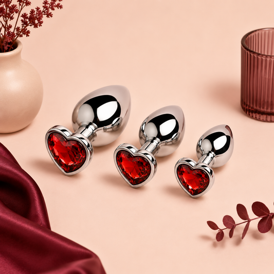 Plug Anal en Métal avec Diamant – 3 Tailles | LovaDiamond