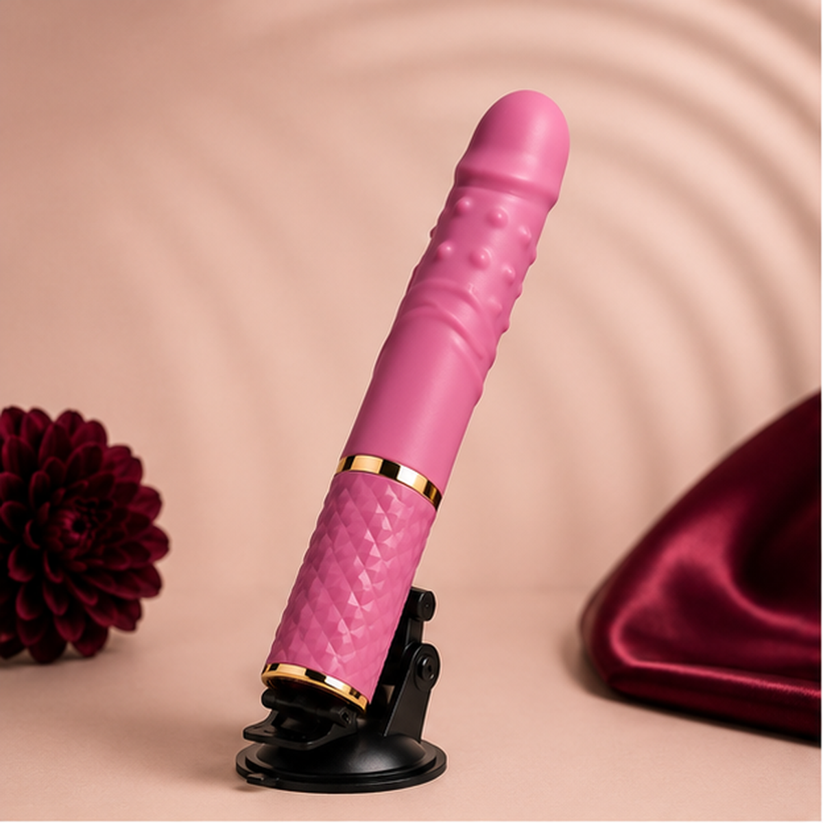 Gode Automatique à Poussée avec Ventouse | LovaMotion