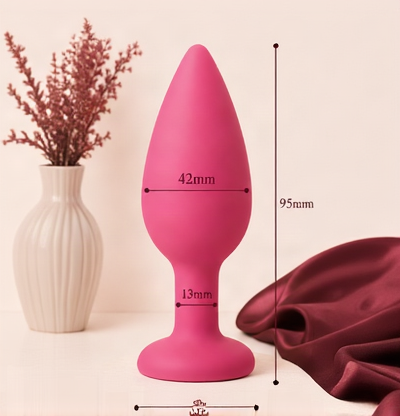Plug Anal Vibrant en Silicone – 3 Tailles | LovaPulse Mini