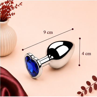 Plug Anal en Métal avec Diamant – 3 Tailles | LovaDiamond