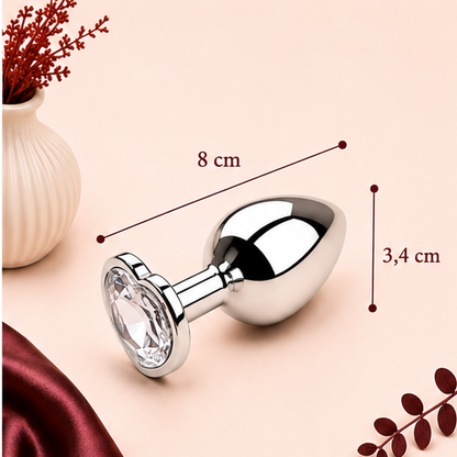 Plug Anal en Métal avec Diamant – 3 Tailles | LovaDiamond