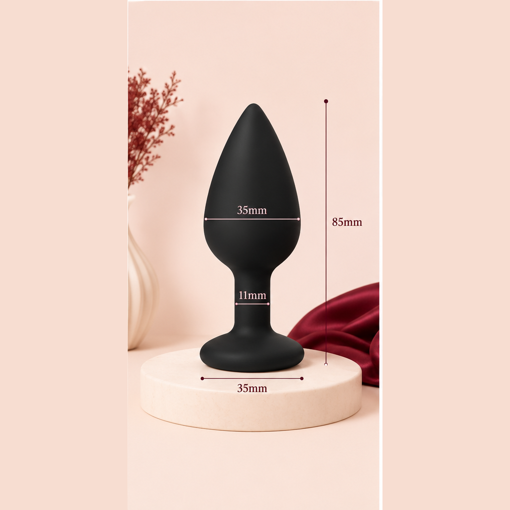 Plug Anal Vibrant en Silicone – 3 Tailles | LovaPulse Mini