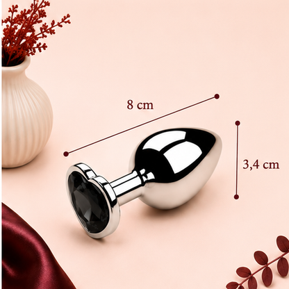 Plug Anal en Métal avec Diamant – 3 Tailles | LovaDiamond