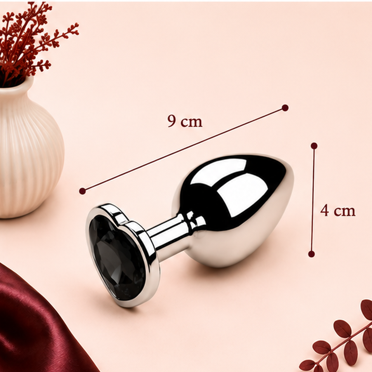 Plug Anal en Métal avec Diamant – 3 Tailles | LovaDiamond