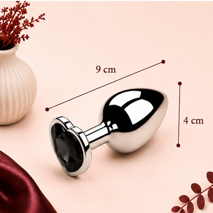 Plug Anal en Métal avec Diamant – 3 Tailles | LovaDiamond