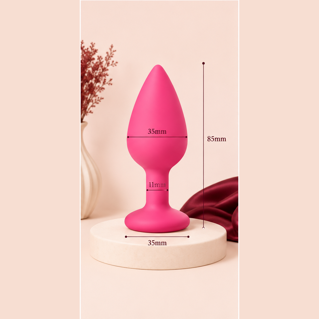Plug Anal Vibrant en Silicone – 3 Tailles | LovaPulse Mini