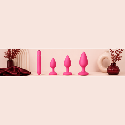 Plug Anal Vibrant en Silicone – 3 Tailles | LovaPulse Mini