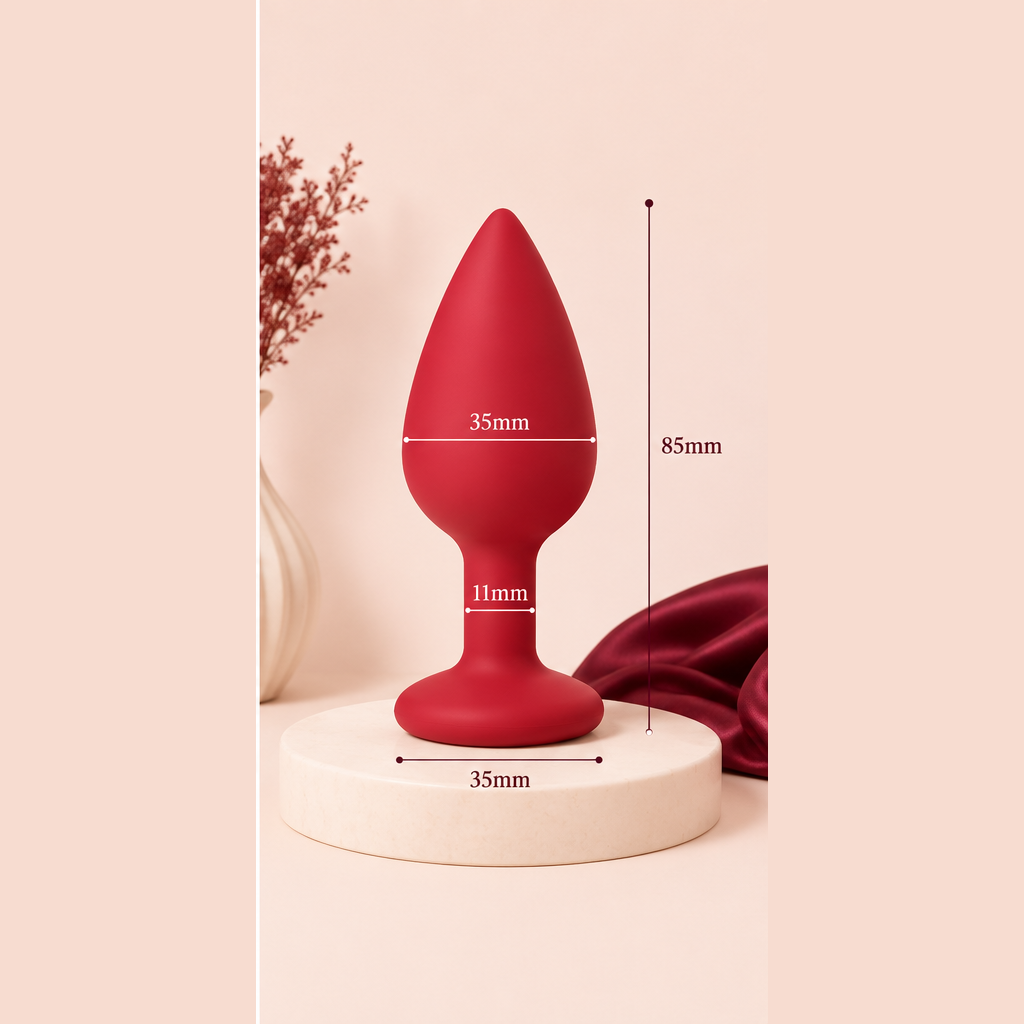 Plug Anal Vibrant en Silicone – 3 Tailles | LovaPulse Mini