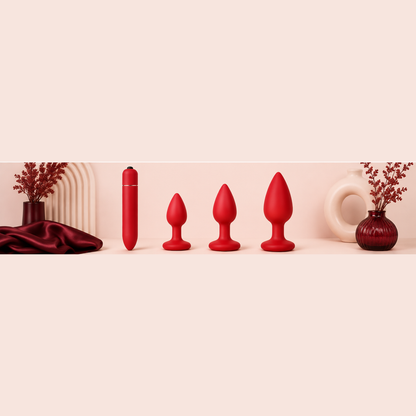 Plug Anal Vibrant en Silicone – 3 Tailles | LovaPulse Mini