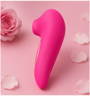 Rose arrière : Stimulateur à succion LovaSuction rose – vue arrière